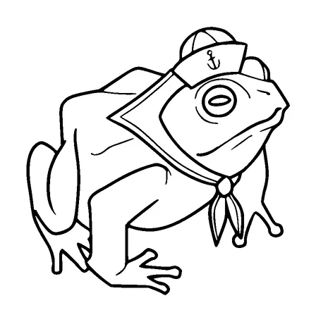 Frog Sailors Hat Tattoo Meaning, PNG and SVG