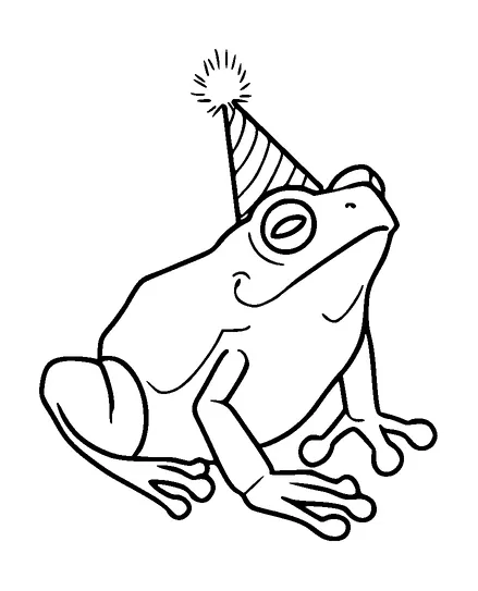 Frog With Birthday Hat Tattoo Meaning, PNG and SVG