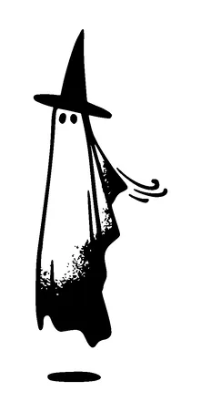 Ghost With Hat Tattoo Meaning, PNG and SVG