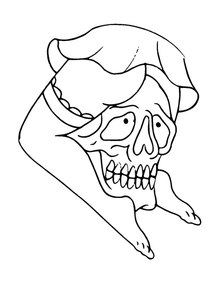 Girl Legs Sitting On Skull Tattoo Meaning, PNG and SVG