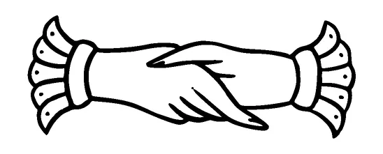 Girls Shaking Hands Tattoo Meaning, PNG and SVG