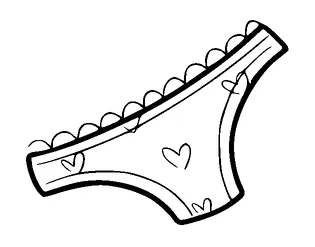 Girls Underwear Tattoo Meaning, PNG and SVG