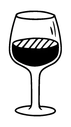 Glass Of Wine Tattoo Meaning, PNG and SVG