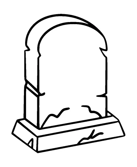 Gravestone Tattoo Meaning, PNG and SVG