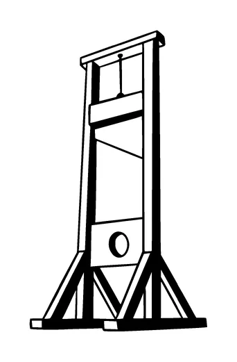 Guillotine Tattoo Meaning, PNG and SVG