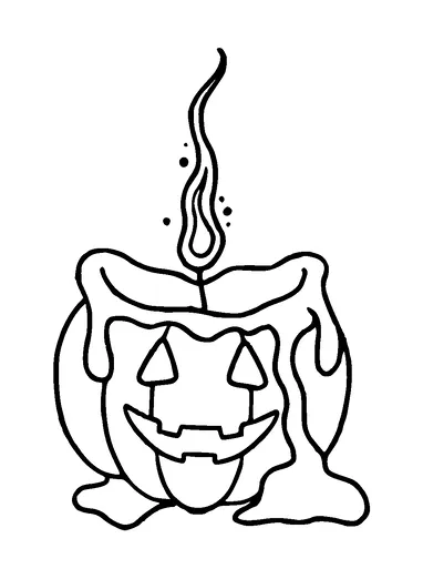 Halloween Pumpkin Candle Tattoo Meaning, PNG and SVG