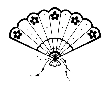 Hand Fan Tattoo Meaning, PNG and SVG