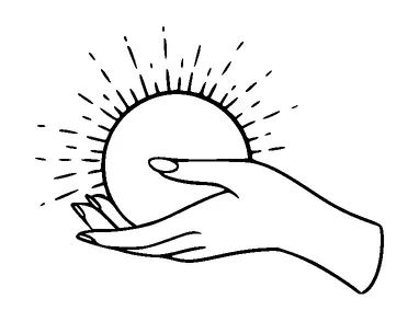 Hand Holding Sun Tattoo Meaning, PNG and SVG