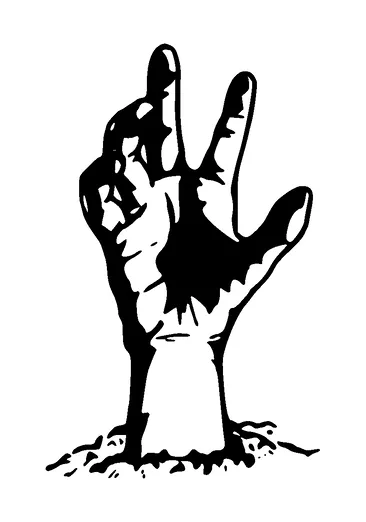 Hand Reaching Out From Ground Tattoo Meaning, PNG and SVG