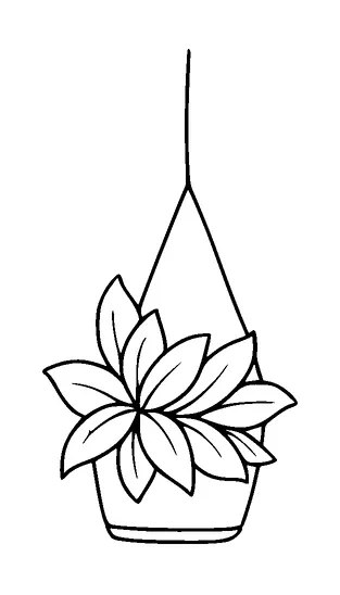 Hanging Plant Tattoo Meaning, PNG and SVG