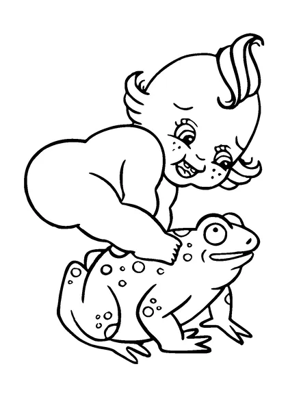 Happy Baby On Frog Tattoo Meaning, PNG and SVG