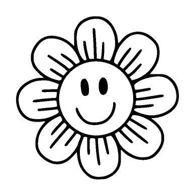 Happy Flower Tattoo Meaning, PNG and SVG