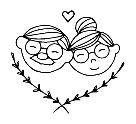 Happy Grandma And Grandpa Tattoo Meaning, PNG and SVG