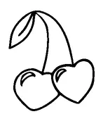 Heart Shaped Cherries Tattoo Meaning, PNG and SVG