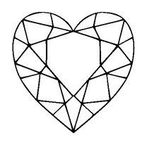 Heart Shaped Diamond Tattoo Meaning, PNG and SVG