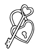 Heart Shaped Lock And Key Tattoo Meaning, PNG and SVG