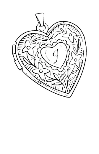 Heart Shaped Pendant Tattoo Meaning, PNG and SVG