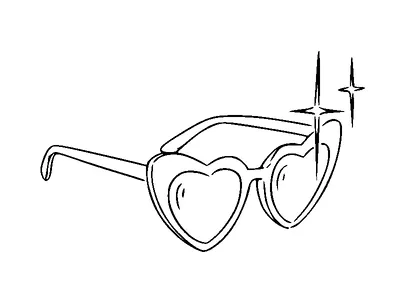 Heart Shaped Sunglasses Tattoo Meaning, PNG and SVG