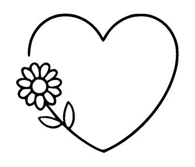 Heart With Flower Tattoo Meaning, PNG and SVG