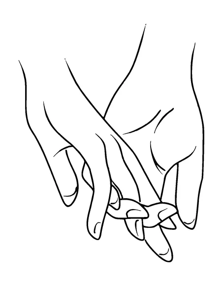 Holding Hands Tattoo Meaning, PNG and SVG