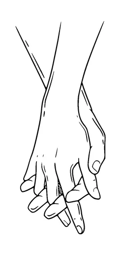 Holding Hands Tattoo Meaning, PNG and SVG