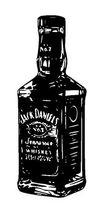 Jack Daniels Bottle Tattoo Meaning, PNG and SVG