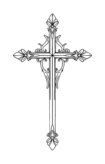 Jesus Cross Tattoo Meaning, PNG and SVG