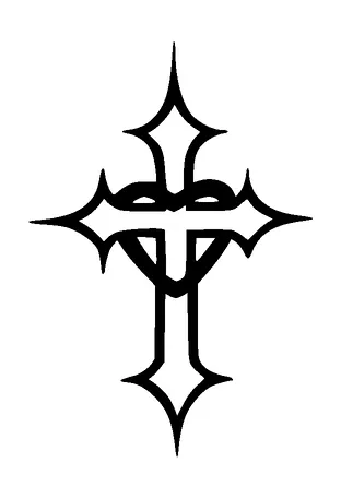 Jesus Cross And Heart Tattoo Meaning, PNG and SVG