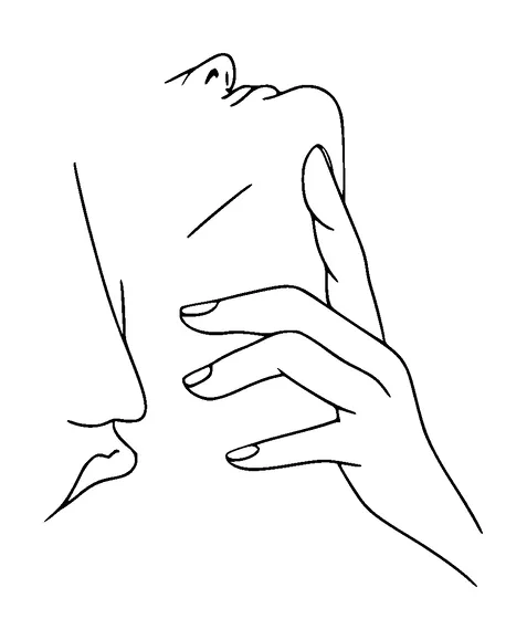 Kissing Neck From Behind Tattoo Meaning, PNG and SVG