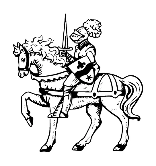 Knight On Horse Tattoo Meaning, PNG and SVG