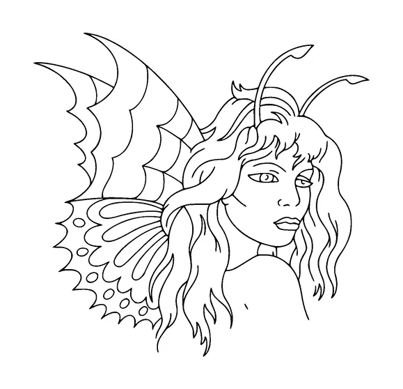 Lady Butterfly Tattoo Meaning, PNG and SVG