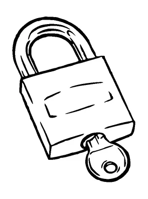 Lock With Keys Tattoo Meaning, PNG and SVG