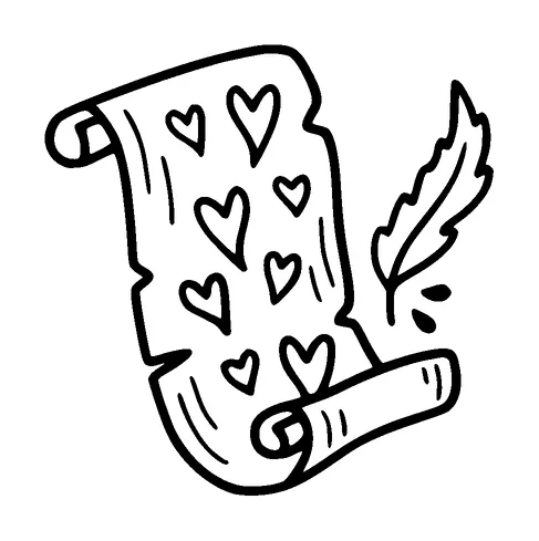 Love Letter Tattoo Meaning, PNG and SVG