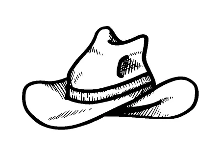 Mans Hat Tattoo Meaning, PNG and SVG