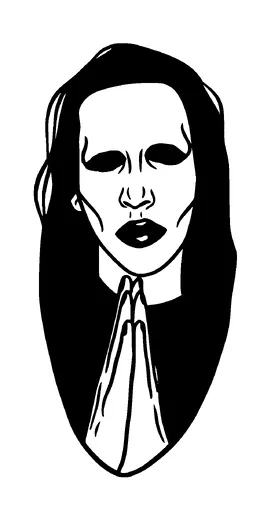 Marilyn Manson Dark Tattoo Meaning, PNG and SVG