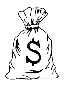 Moneybag Tattoo Meaning, PNG and SVG