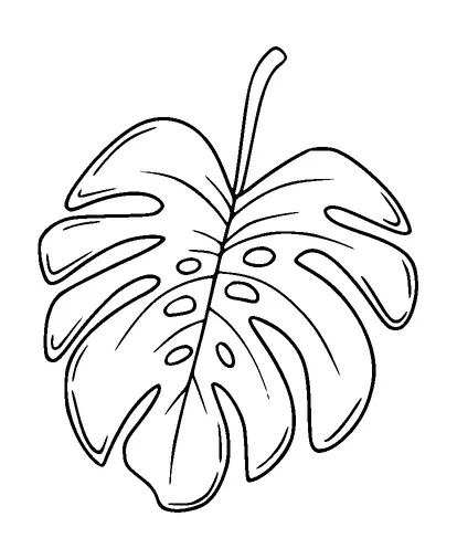 Monstera Leaf Tattoo Meaning, PNG and SVG