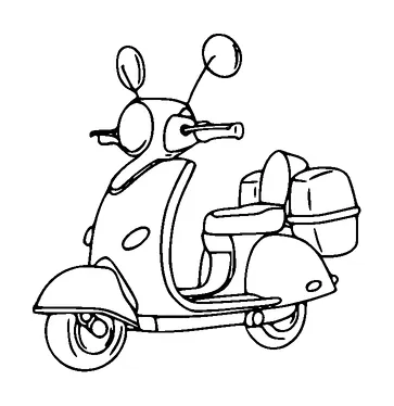 Old Scooter Tattoo Meaning, PNG and SVG