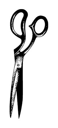 Old Style Scissor Tattoo Meaning, PNG and SVG