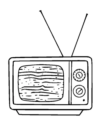 Old Television Tattoo Meaning, PNG and SVG