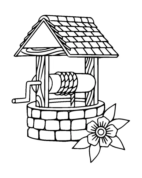 Old Well With Heart Tattoo Meaning, PNG and SVG