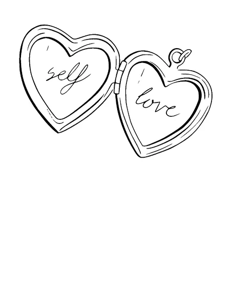 Opening Heart Pendant Tattoo Meaning, PNG and SVG