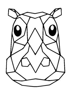 Origami Hippo Tattoo Meaning, PNG and SVG