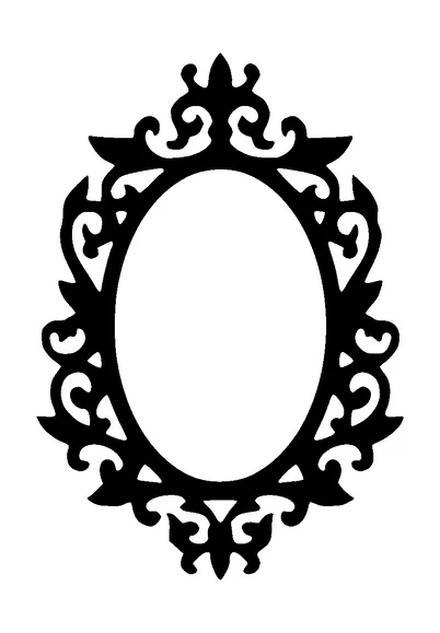 Oval Frame Tattoo Meaning, PNG and SVG