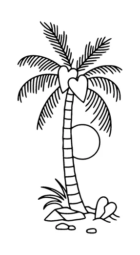 Palm Tree Tattoo Meaning, PNG and SVG