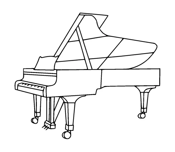 Piano Tattoo Meaning, PNG and SVG