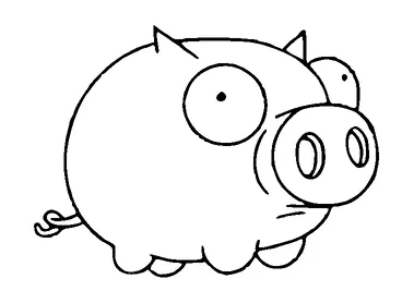 Piggy Bank Tattoo Meaning, PNG and SVG