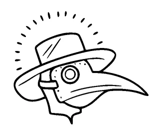 Plague Doctor Head Tattoo Meaning, PNG and SVG