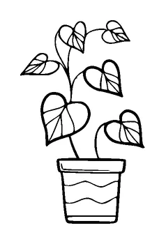 Plant Pot Tattoo Meaning, PNG and SVG