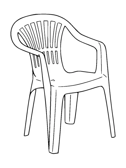 Plastic Chair Tattoo Meaning, PNG and SVG